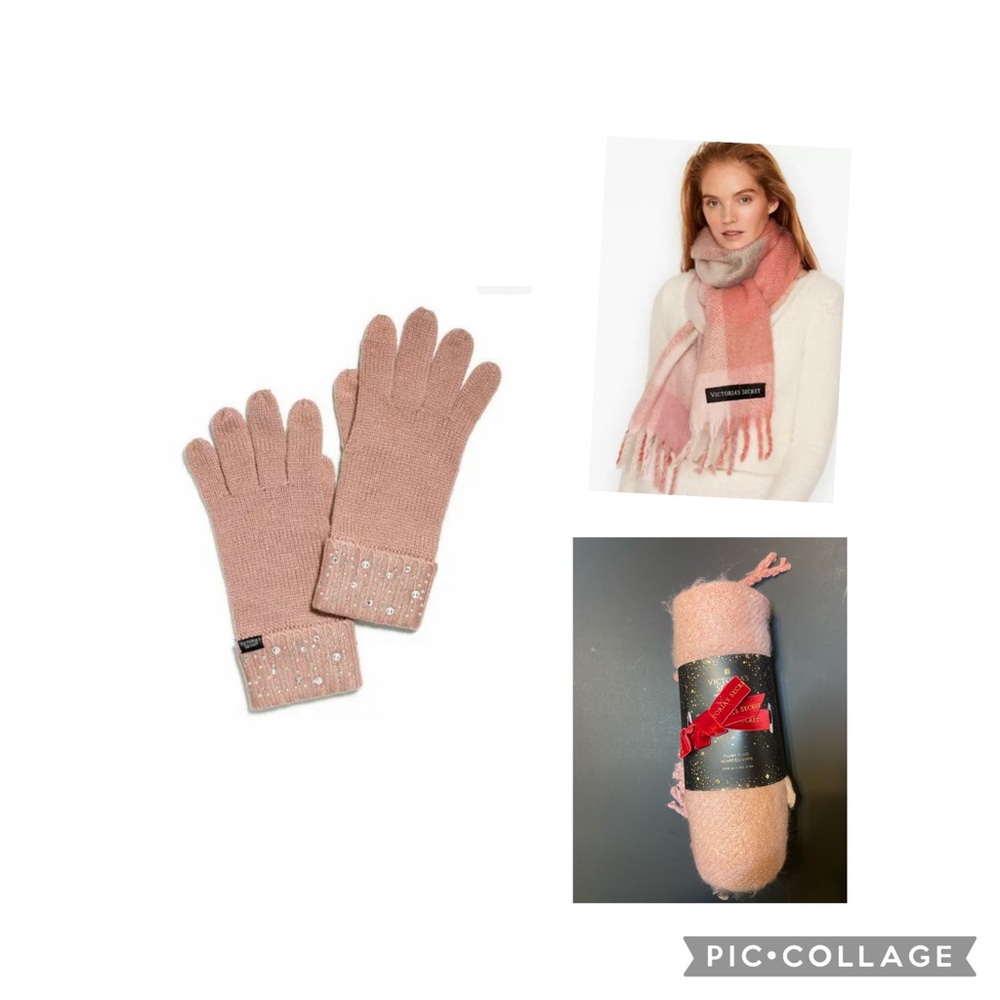Victoria Secret Scarf and Gloves